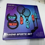 Nintendo Switch Gaming Sport Set 2 Golf Clubs Racing Wheels Tennis Racket Nw Open. Price: $14.99.