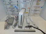 White Nintendo Wii Console System Bundle W/ Controller + 5 Free Games Tested Used. Price: $89.91.