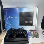 Sony Playstation 4 Console 500 Gb W/ Controllers, Cords, Games & Box Tested Used. Price: $144.47.