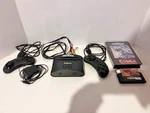 Atgames Sega Genesis Console With Built-in Controllers & Twin Cobra Used. Price: $59.99.