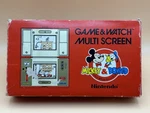 Nintendo Game & Watch Mickey Donald DM-53 Multi Screen 1982 Box Used. Price: $165.00.