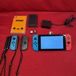 Nintendo Switch + Games Controllers Charger CASE(HAC-001) Used. Price: $150.00.