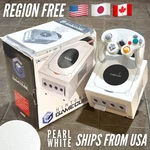 Pearl White Nintendo Gamecube Console DOL-101 Cib Complete Region Free Jpn / Usa Open. Price: $1009.00.