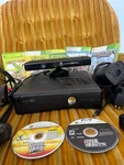 Microsoft Xbox 360 Black Console 250GB W/ Power Cord Kinect & Controller Used. Price: $100.00.