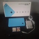 Nintendo Dsi Light Blue Handheld Game Console System Works! + Charger Case Box Used. Price: $136.00.