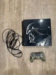 Sony Playstation 4 Star Wars Battlefront Darth Vader Edition 500GB Black Console Used. Price: $129.99.