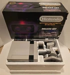 Nintendo Nes Deluxe Set System Console W/ The Robot Complete Box Cib Used. Price: $800.00.
