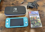 Nintendo Switch Lite Turquoise W/charger - Minecraft Game. Excellent Condition Used. Price: $180.45.