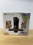 Black Microsoft Xbox 360 250 Gb System Console New Sealed W/ Kinect No Games Open. Price: $479.99.