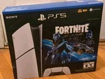 New Playstation PS5 Console Fortnite Cobalt Star Digital Edition Bundle 1TB. Price: $599.00.