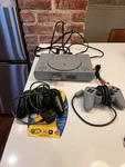 Sony Playstation 1 Gray Console Tested And Working With Two Controllers Used. Price: $60.00.