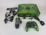 Xbox Original Green Halo Special Edition Console W/ Controller Tested Works Used. Price: $524.99.
