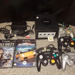 Nintendo Gamecube Console Bundle: 4 Controllers, Memory Card & 2 Games - Tested Used. Price: $222.22.