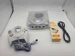 Sega Dreamcast Console System Bundle Clear Case & New Clock Battery HKT-3020 Good. Price: $269.98.