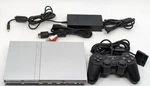 Sony PS2 Slim Silver SCPH-75000 Ntsc-j Console Tested Works W/ Controller Used. Price: $64.00.