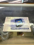 Nintendo Game Boy Advance Launch Edition Milky Blue Handheld System- Box Only Open. Price: $50.00.