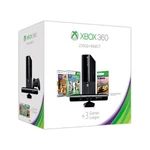 Xbox 360 250GB Kinect Three Game Console Bundle Very Good 4Z Used. Price: $193.24.