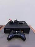 Microsoft Xbox 360 Black Console/cords + Controller Used. Price: $69.99.