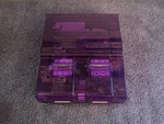 Super Nintendo Console - Snes Purple Clear Custom Case Reshell Plays Famicom Used. Price: $135.99.