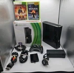 Microsoft Xbox 360 Launch Edition 250GB Glossy Black Console In Bundle Games Used. Price: $189.99.