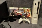 Microsoft Xbox 360 60GB White Console Bundle W/ Kinect Sensor & Controller Used. Price: $69.00.