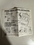Nintendo Game Boy Storage Case Model GB-80 Loading Instruction Sheet Insert #l Good. Price: $13.99.