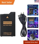Psp Rechargeable Battery Plus 4.04FT Charger For Gaming The New. Price: $26.99.