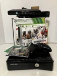 Microsoft Xbox 360 Console 320 Gb Model 1439 W/ 7 Games, Kinect, Controller + Used. Price: $99.99.