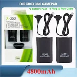 2PCS Rechargeable Battery Pack Usb 4800MAH Charger Cable For Xbox 360 Controller New. Price: $13.99.
