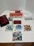 Nintendo 3DS Crimson Red/flame Console Bundle W/ 4 Games Original Box+ Used. Price: $224.50.