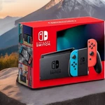 New! Nintendo Switch Portable 32GB Handheld Video Game Console Neon Red & Blue. Price: $325.00.