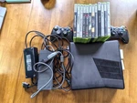 Xbox 360 120GB Console Bundle - Controllers, Cables, Games! Used. Price: $140.00.