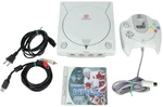 Sega Dreamcast Console Complete With Controller, Cables And Game, Tested Used. Price: $159.95.
