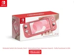 New! Nintendo Switch Lite Gaming Console - Coral, Japanese Version Region Free. Price: $199.95.