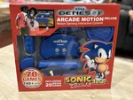 Rare Find Sega Genesis-arcade Motion Deluxe-console-sonic The Hodgehog 1 & 2 Open. Price: $39.99.