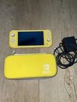 Nintendo Switch Lite Handheld Console - Yellow + Power Case Bundle Used. Price: $165.00.