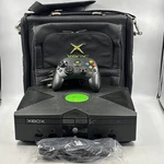 Original Microsoft Xbox Console Bundle W/ Controller Av Power Cord Tested Works Used. Price: $124.99.