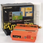 Twin Famicom Sharp Console Boxed AN-505RD Tested System New Rubber Belt 326634 Used. Price: $1400.00.