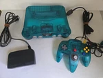 Nintendo N64 Ice Blue Funtastic Console Bundle Oem Controller Cables Tested Used. Price: $225.00.