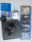Sony Playstation 4 Slim (excellent Condition) With Games, Firmware 7.55 Used. Price: $200.00.