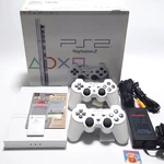 Sony PS2 Console Controller SCPH-75000 White W/box Memory Card Set Tested Japan Used. Price: $300.82.
