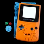 Custom Painted Shell - Nintendo Gameboy Color Pokemon Center Style + Buttons Open. Price: $22.00.