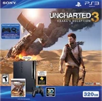 Sony Playstation PS3 320GB Slim Uncharted Bundle Very Good 1Z Used. Price: $190.72.