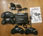 Atgames Sega Genesis Console With Built-in Wireless And Wired Controllers Used. Price: $59.99.