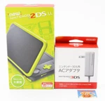 New Nintendo 2DS Xl Ll Console Lime Green Black W/box Adapter Tested Good Japan Used. Price: $256.32.