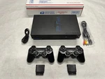 Working Sony Playstation Console PS2 Video Game System Wireless Controllers Used. Price: $227.75.