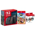 Nintendo Switch 2 Console With Mario Kart World Steering Wheel Set Bundle Brand. Price: $619.99.