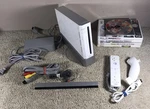 Nintendo Wii White Console W/ Controller, 6 Games, Cables Tested/works Used. Price: $94.95.