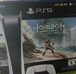 Sony PS5 Digital Edition Console Horizon Forbidden West Bundle - White Open. Price: $325.00.