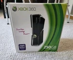 Microsoft Xbox 360 250GB Glossy Black Console Cib Complete In Box, Works Great! Open. Price: $199.50.